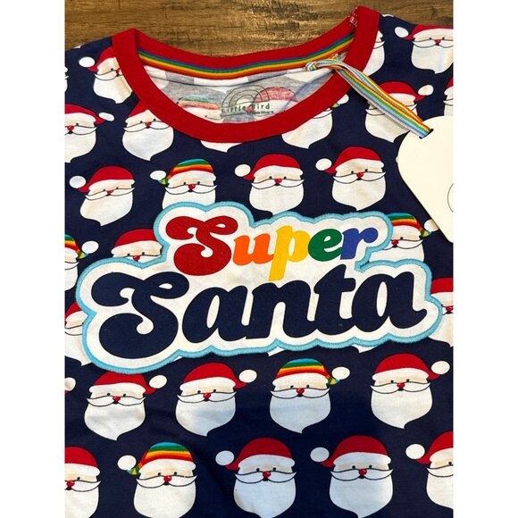 NWT Little Bird by Jools Super Santa Tee 9-10 - Picture 2 of 5